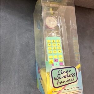 Bluetooth Clear Wireless Handset For Cell Phone